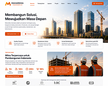 web profil perusahaan mahardika indonesia