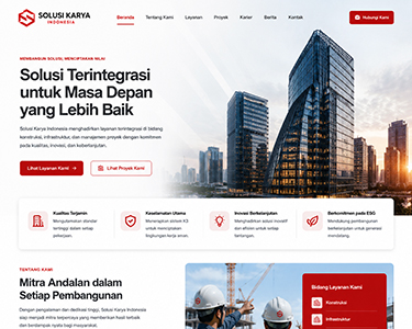 web profil perusahaan solusi karya